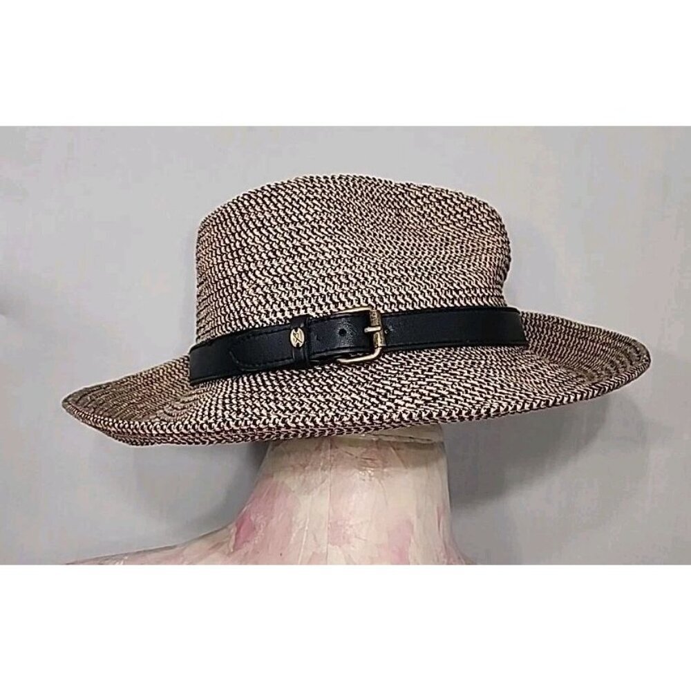 Betmar New York Straw Hat With Strap And Buckle